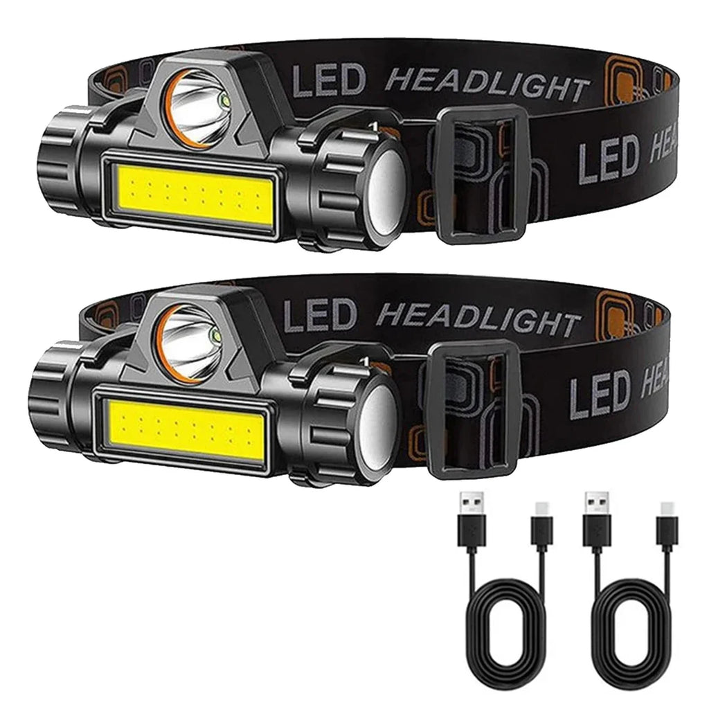 Rechargeable COB LED Headlamp | Magnetic, Waterproof, 300 Lumens
