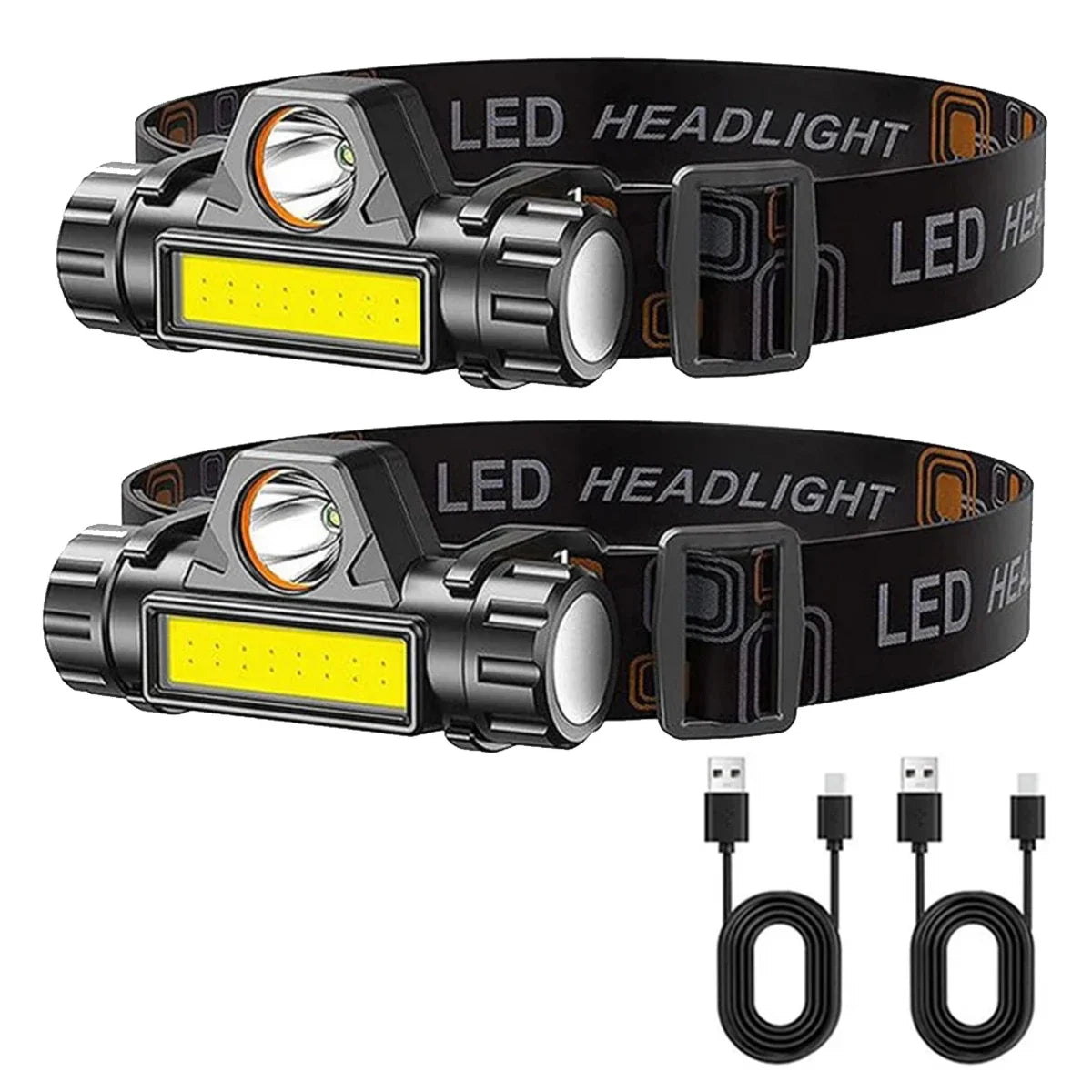 Rechargeable COB LED Headlamp | Magnetic, Waterproof, 300 Lumens