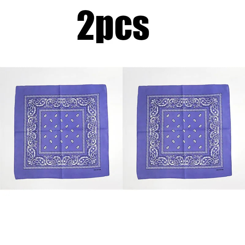 1 Bandana Kerchief Unisex Hip Hop Black Hair Band Neck Scarf Sports
