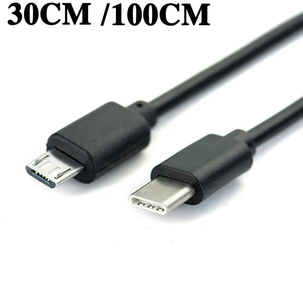 USB-C to Micro USB Cable Male to Male | 30cm & 100cm