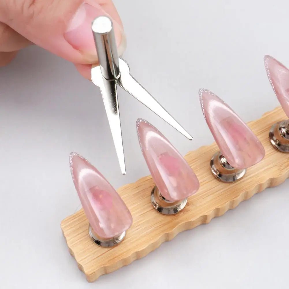 Cat Eye Nail Magnet for Nails,3PCS French Cat Eye Magnet Tool,Stainless Steel Cat Eye Nail Magnetic Rod for DIY & Nail Salon Oasis Select