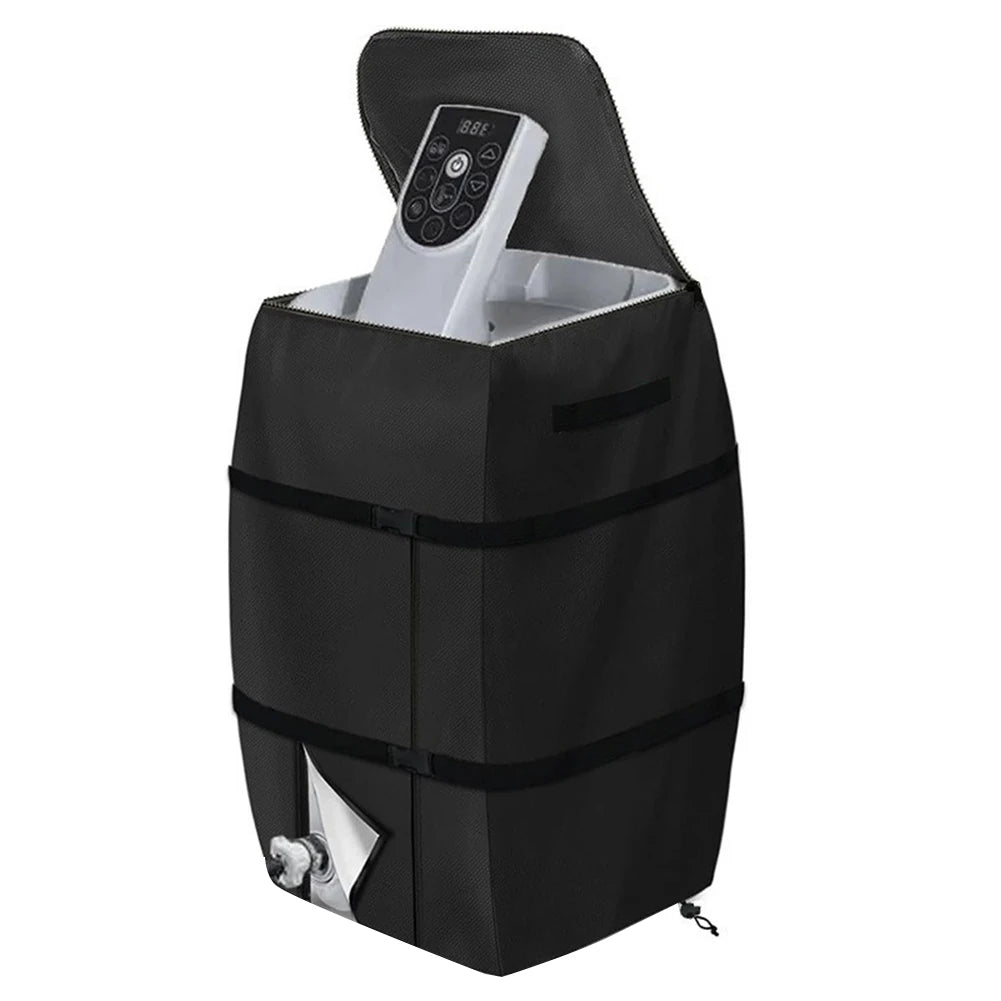 Inflatable Spa Water Heater Pump Cover 43x38x54cm For Tub Spa Heater Pump Cover Outdoor Pool Parts Oasis Select black