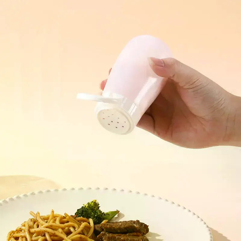 Kitchen Plastic Spice Bottle Barbecue Seasoning Bottle With Lid Salt Pepper Shaker Pepper Shaker Dustproof Mini Seasoning Jar Oasis Select
