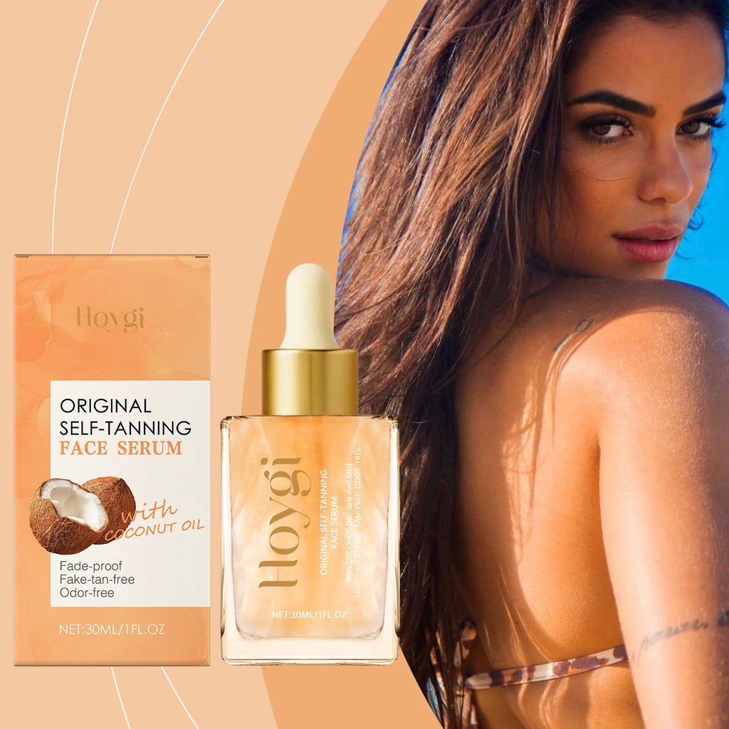 Hoygi Self-Tanning Face Serum – Natural Glow, Streak-Free
