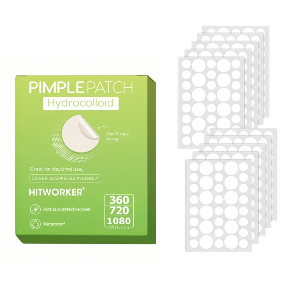 360/720/1080pcs hydrogel acne transparent patch, waterproof, alcohol free, non irritating essential for effective acne removal Oasis Select 360pcs