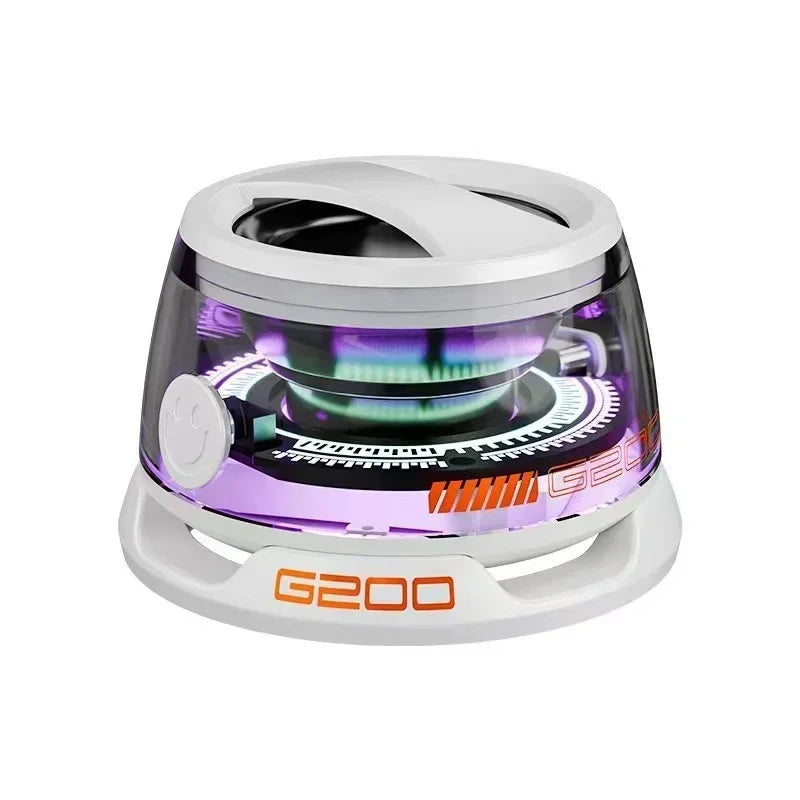 Portable Bluetooth Speaker Magnetic Mini Sound Box G200 with RGB Light Bluetooth Wireless Outdoor Speaker for Travel Must Have Oasis Select WHITE