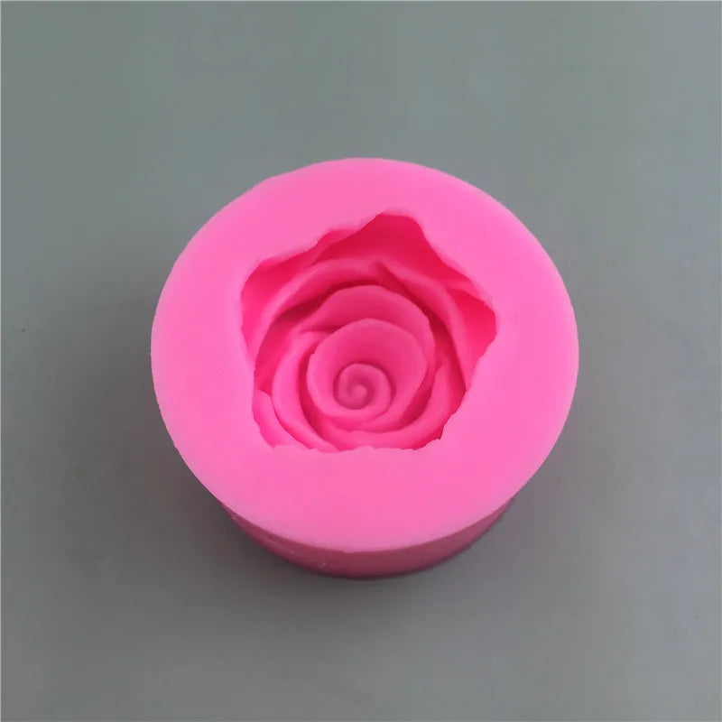 3D Rose Flower Silicone Mold Fondant Chocolate Soap Candle Resin Mould DIY Cake Decorating Tool 3 Sizes Available Oasis Select