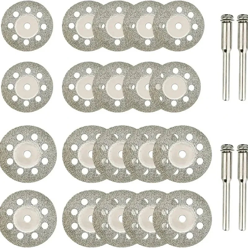 22mm Diamond Cutting Disc 3mm Grinding Wheel Mandrel for Metal Cutting Rotary Tool Electric Grinder Parts Oasis Select