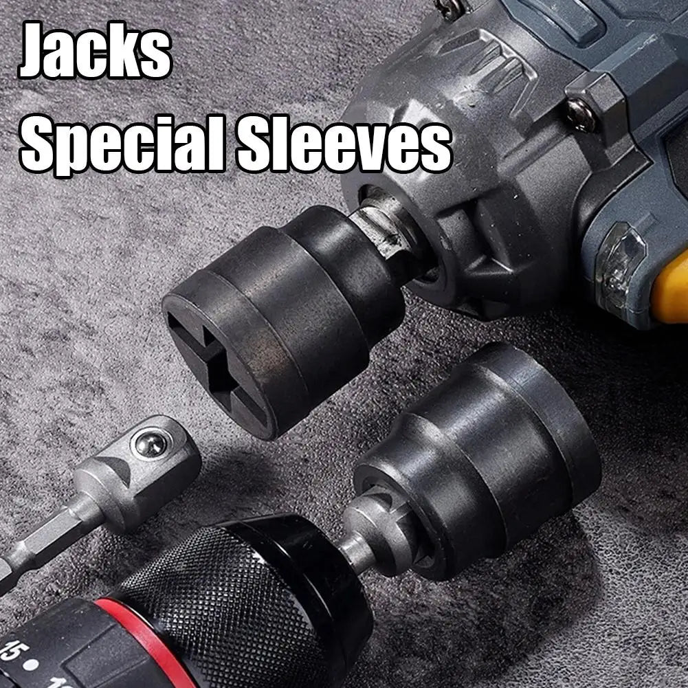 Car Socket Wrench Electric Drill Adapter, Tire Removal Auxiliary Lifting Tool Auto Repair Wheel Disassembly Accessories Oasis Select