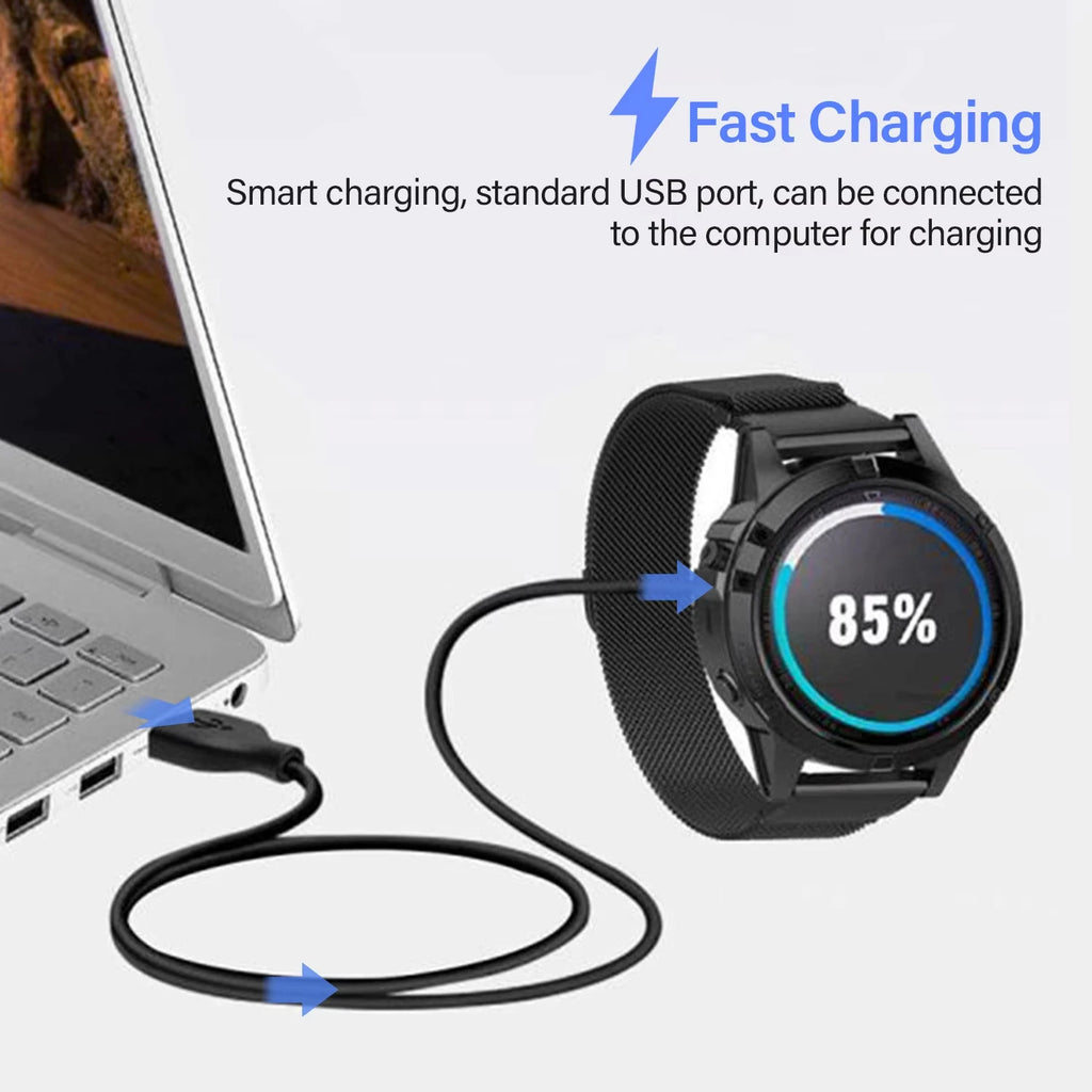 USB Charging Cable for Garmin Fenix 7/6/5, Forerunner & Vivoactive Watch Charging Cable Oasis Select