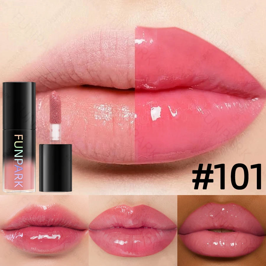 FUNPARK Moisturizing Lip Gloss – 15 Colors, High Pigment Lip Oil