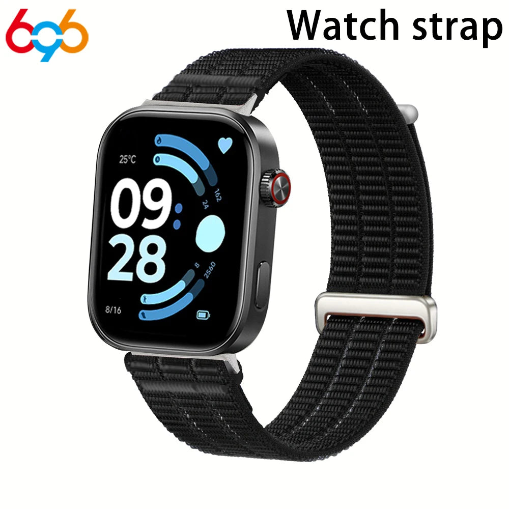 Nylon Sports Breathable Strap For Huawei Watch Fit 3 4 4Pro Braided Comfortable Band For Xiaimo 8/9pro Redmi 4 5 6 Watch Straps Oasis Select BK For RM 4 5