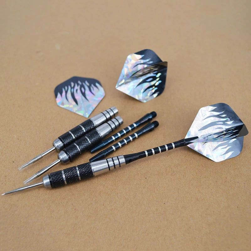 3 Pieces In A Pack 22g Anti-fall Needles Full Metal Darts Set Safety Video Game Darts Indoor Soft Darts Steel Shaft Darts Oasis Select