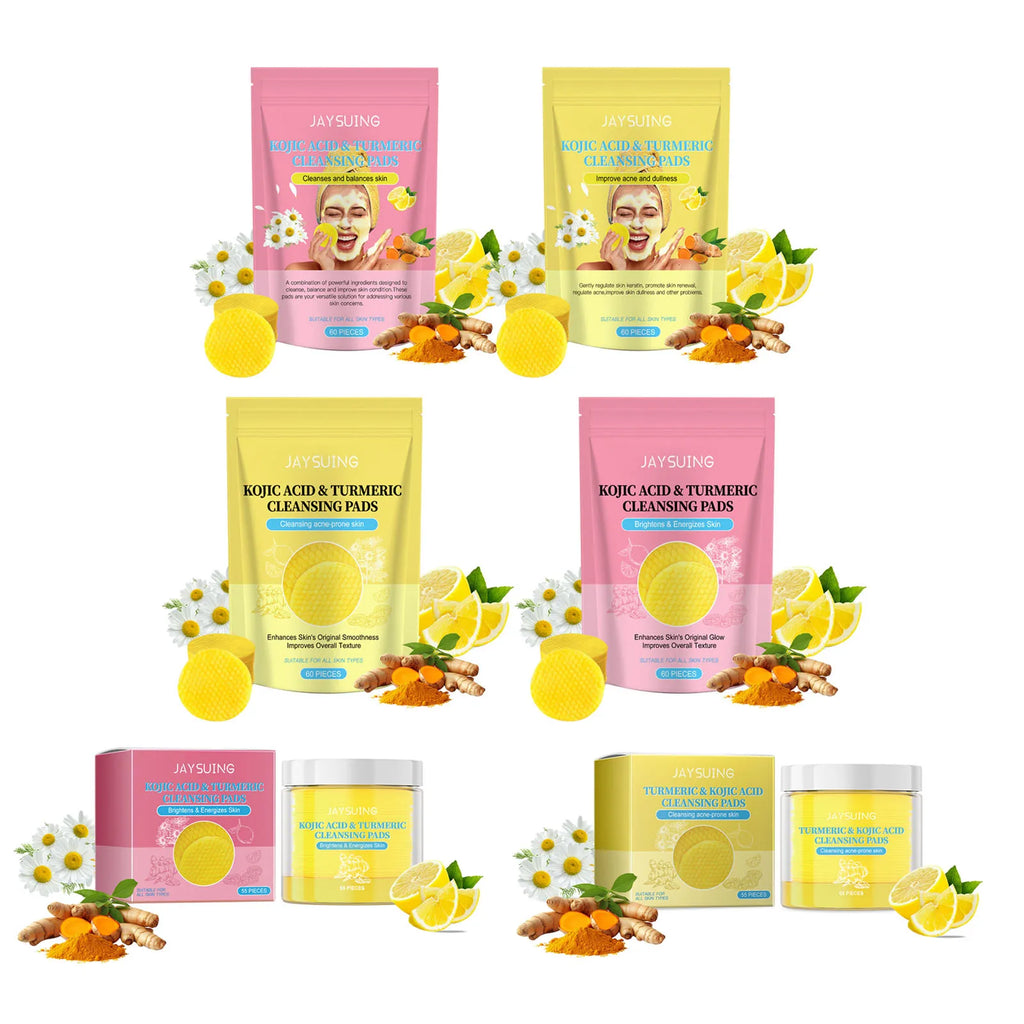 Turmeric Exfoliating Facial Pads – Anti-Acne & Deep Cleanse Exfoliating Facial Pads Oasis Select