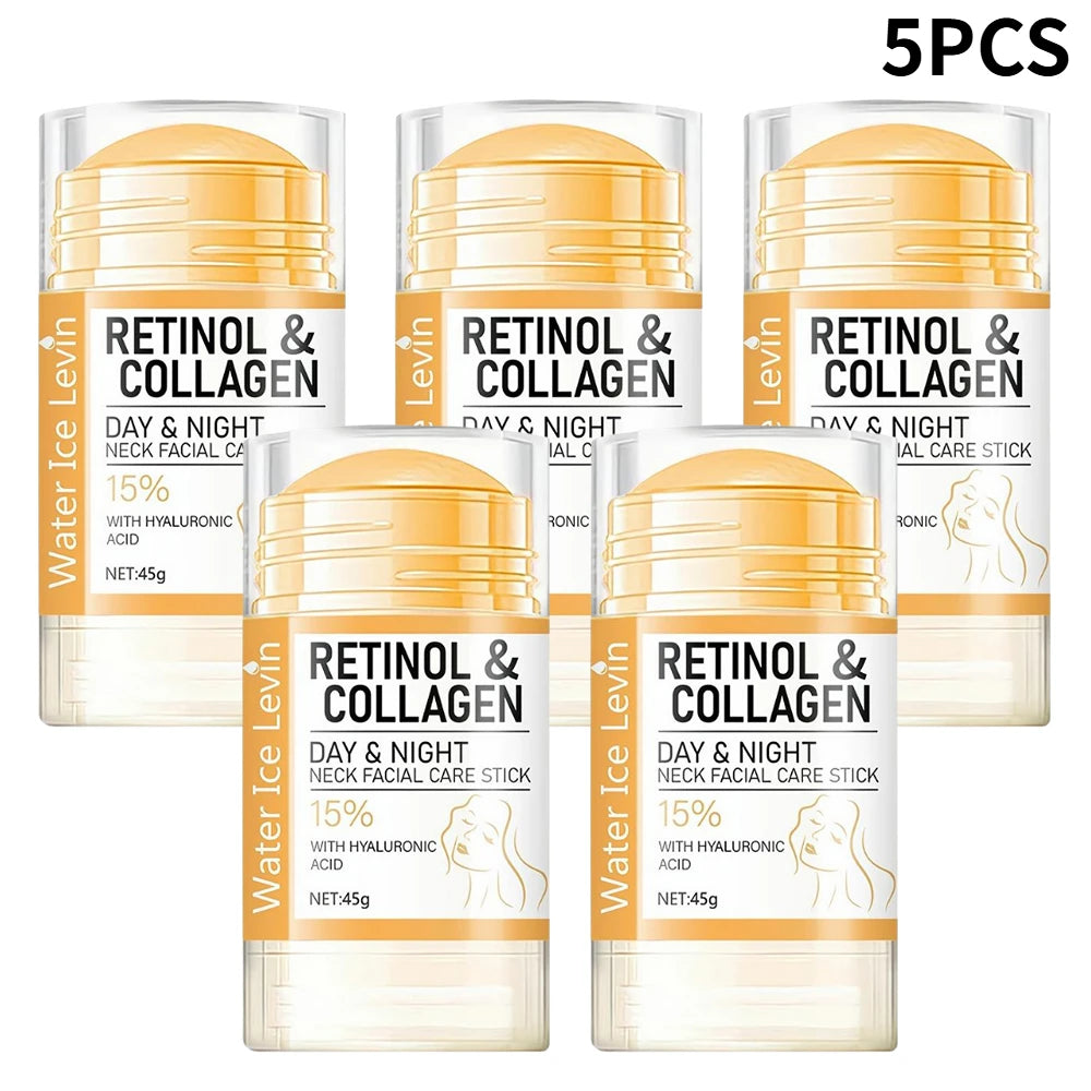Retinol Lifting Firming Cream Stick Collagen Day&Night Neck Cream Moisturizing Anti-wrinkles Firming Neck Facial Daily Skincare Oasis Select 5PCS