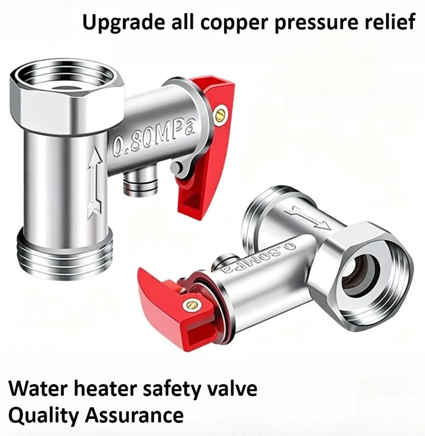 Brass Durable Adjustable Pressure Relief Valve Safety Valve Is Used To Protect Closed Water Systems From Overpressure Effects Oasis Select
