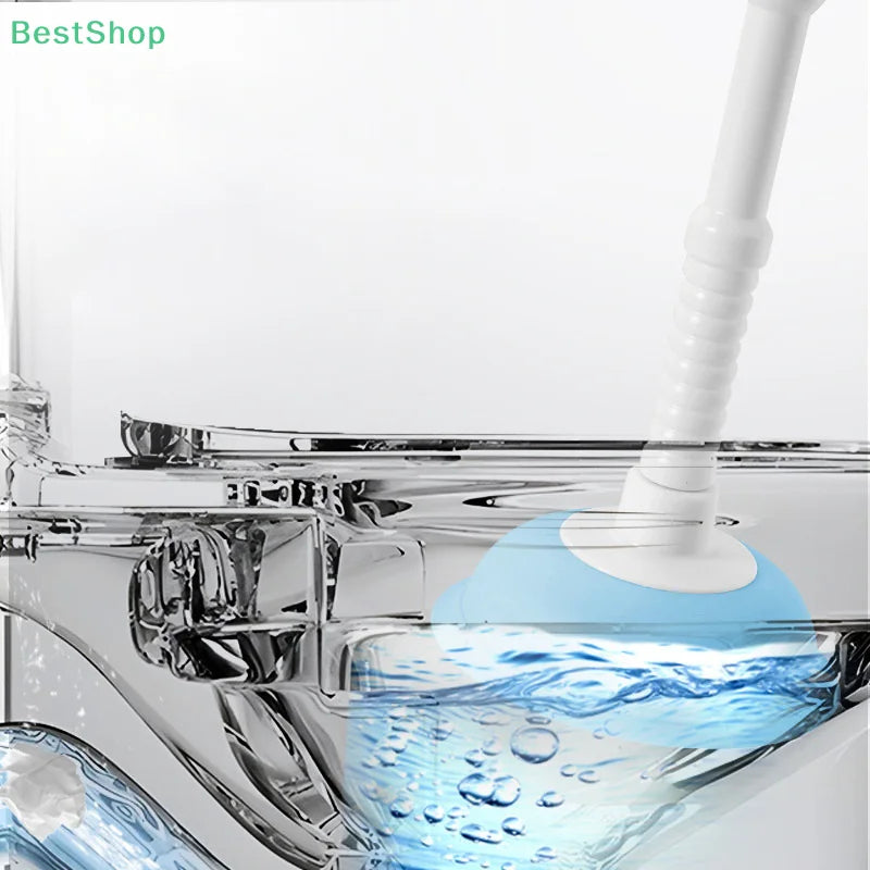 Silicone Vacuum Toilet Plunger | High-Pressure Drain Unblocker