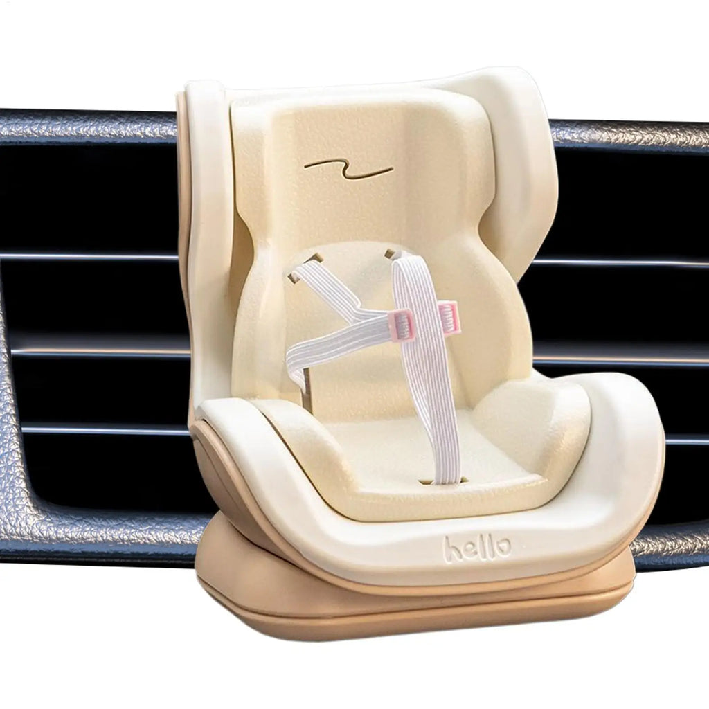 car Air Vent Doll Car Seat Stuffed Doll Seat for Car Desktop Ornament Plush Toy Carseat for Sedan Truck Creative Play Enthusiast Oasis Select