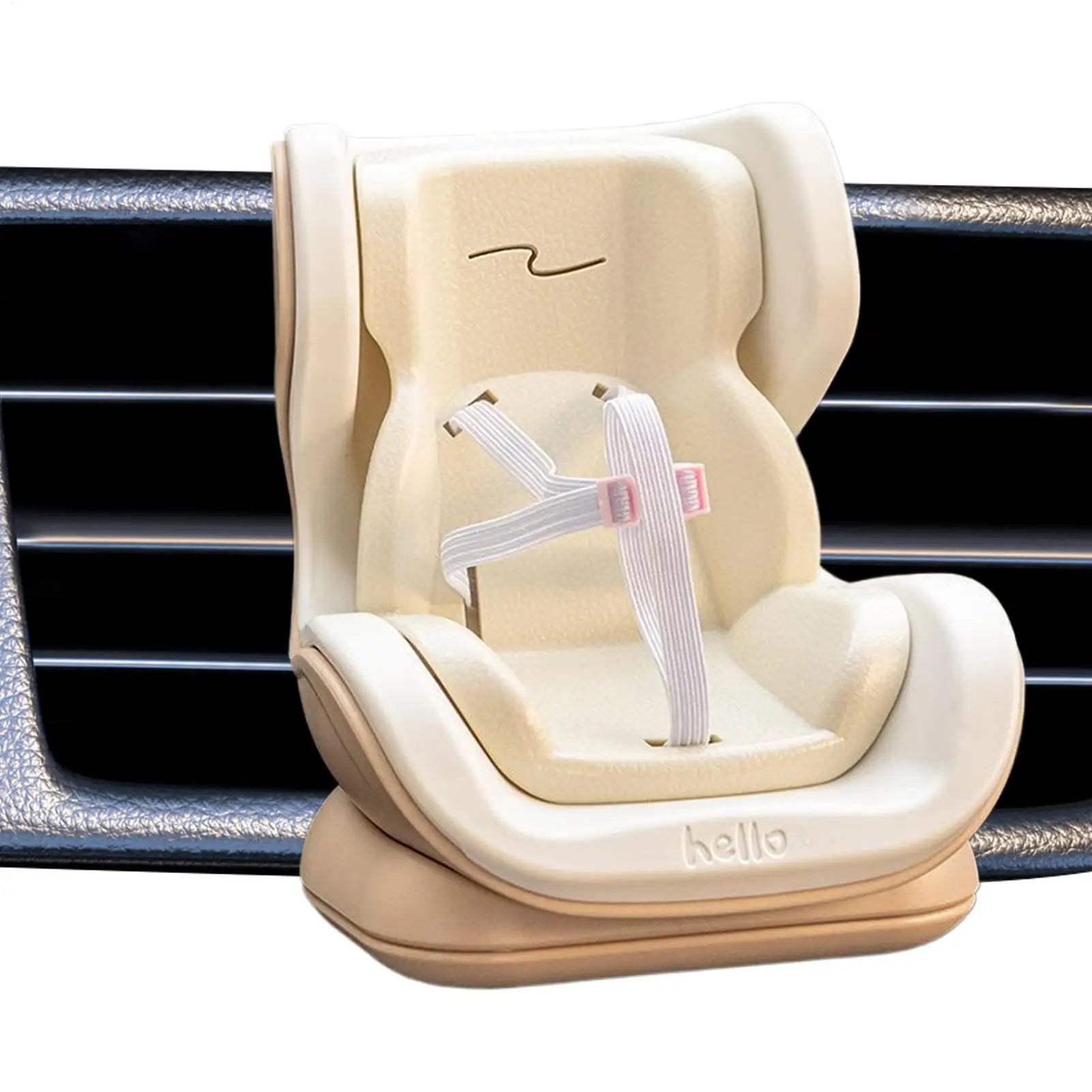 car Air Vent Doll Car Seat Stuffed Doll Seat for Car Desktop Ornament Plush Toy Carseat for Sedan Truck Creative Play Enthusiast Oasis Select