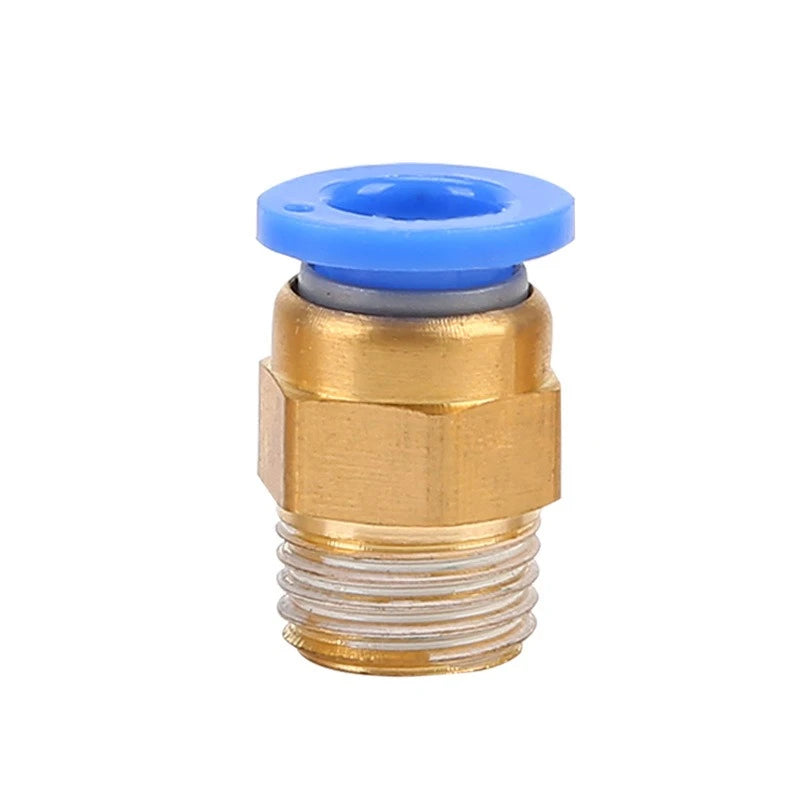 Quick Connector Tracheal Pneumatic PC8-02 Copper External Thread Straight Through Quick Insert Tracheal Connector PC1-03/12-04 Oasis Select