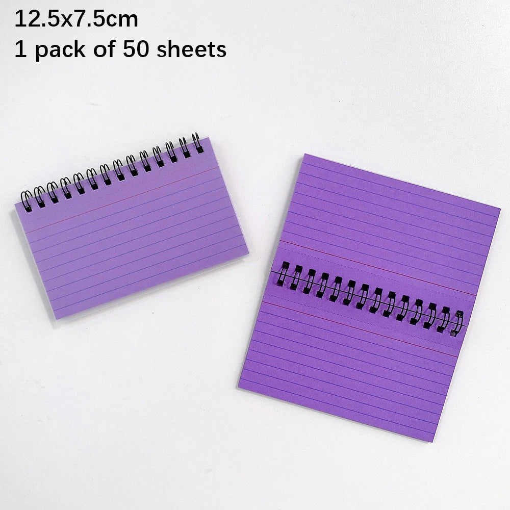 Index Cards with Ring 3x5 Inches 50-250 Sheets Notecards Spiral Flash Cards for Studying Nursing School Office Taking to Do List Oasis Select PURPLE