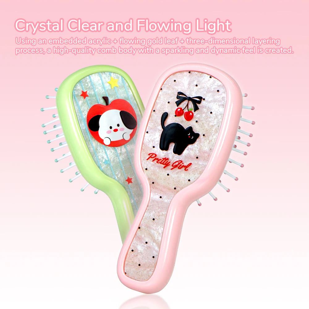 Cute Cartoon Hair Detangling Brush – Cushion Comb for Women Hair Detangling Brush Oasis Select