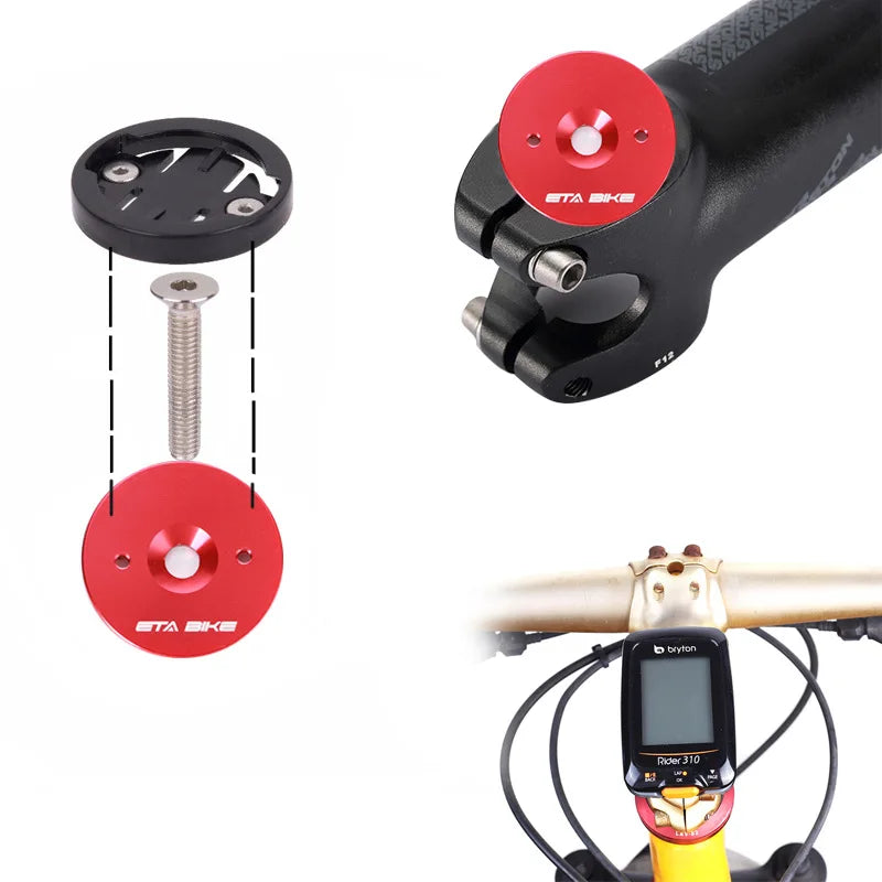 Cycling GPS Mount Bracket MTB Road Bike Bicycle Computer Holder Stem Top Cap for Garmin/viGPSPORT/Blackbird/Cat Eye/Bryton Oasis Select