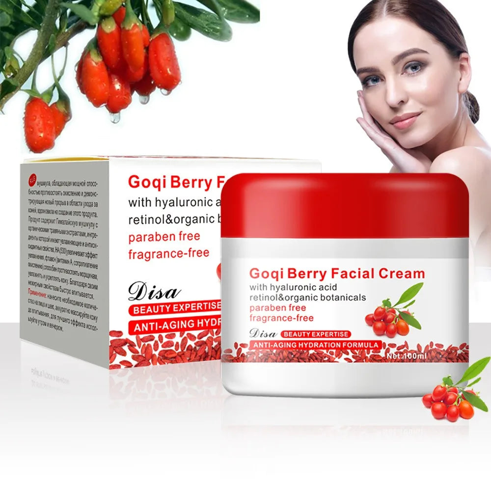 Wolfberry Goji Face Cream – Hyaluronic Acid Anti-Aging Moisturizer Anti-Aging Face Cream Oasis Select