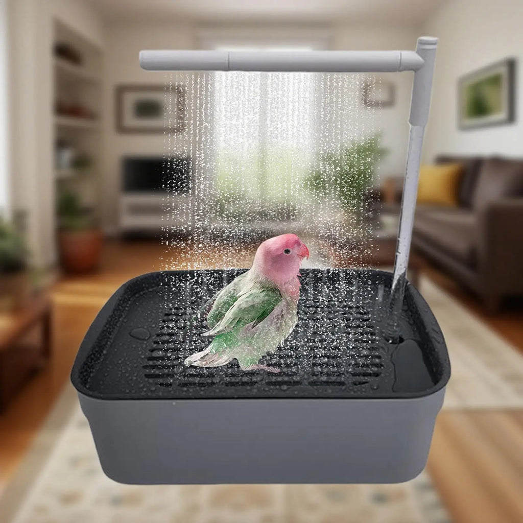 Parrot Bath Pet Bird Bath Automatic Parrot Bathtub Rechargeable Tub with Circulating Faucet Pet Supplies Bathing Accessories Oasis Select