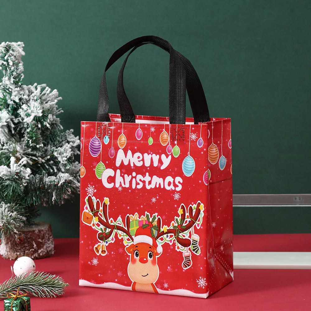 Christmas Non-Woven Gift Bags | Festive Holiday Tote