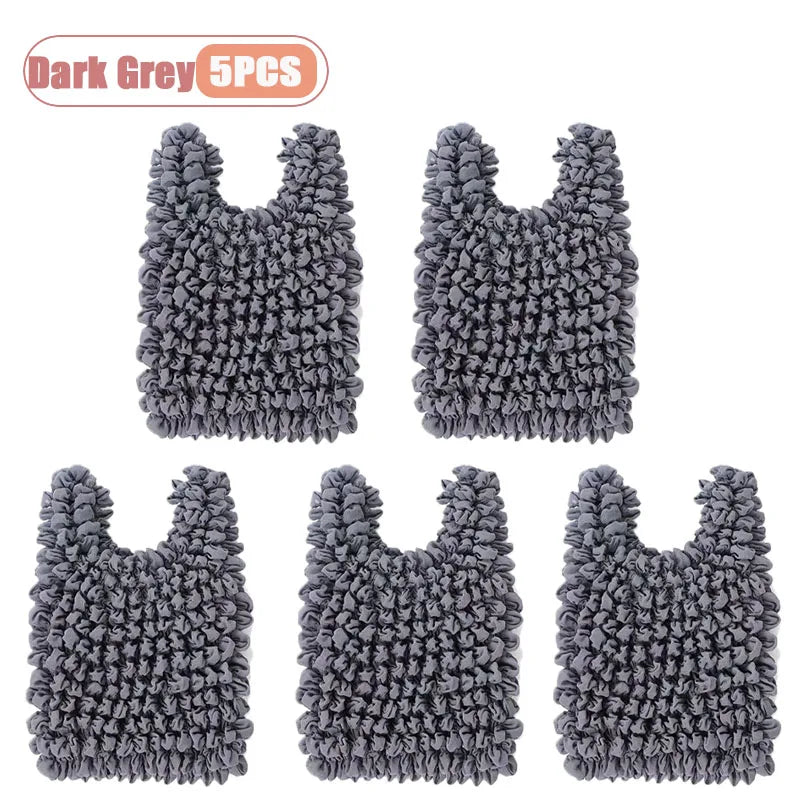 Magic Expandable Shopping Bag Large Capacity Pleated Tote Reusable Foldable Handbag Portable for Grocery Travel Picnic Oasis Select Dark Grey-5PCS