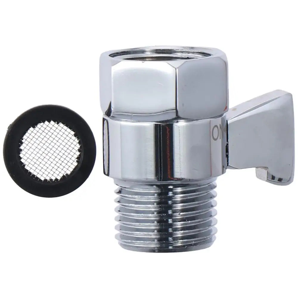 Durable Brass Shower Flow Control Angle Valve Ceramic Silver Brass Handheld Direct Valve Valve Water Volume Adjust Device Worker Oasis Select