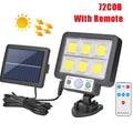 LED Solar Motion Sensor Wall Lamp - 3 Mode Waterproof Garden Street Lighting Split Wall Light for Garage Security Oasis Select JX-F117