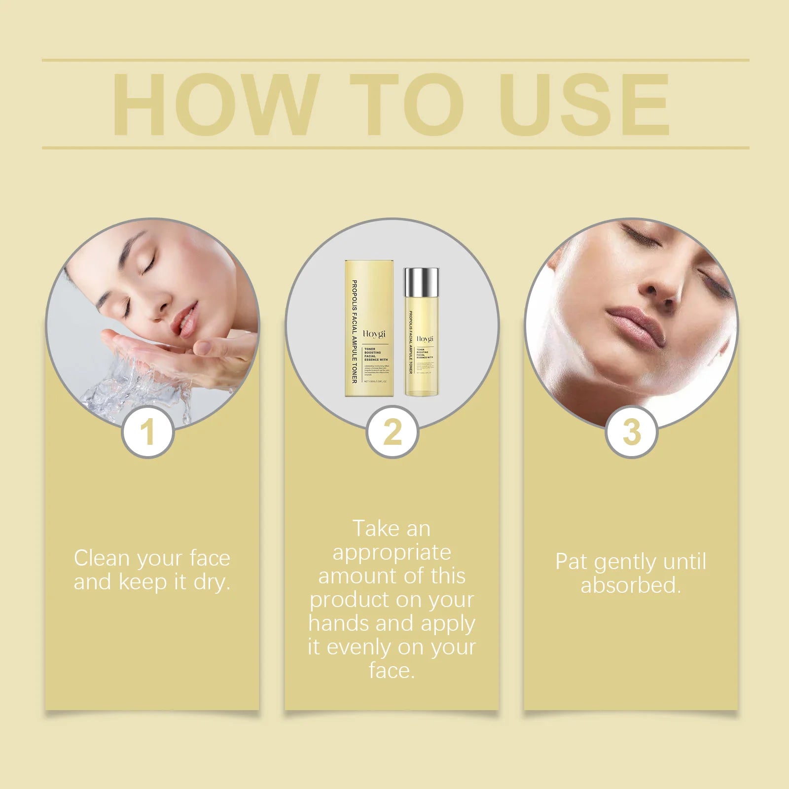 Hoygi Honey Ceramide Facial Toner Moisturizing & Soothing Toner Improve Skin Barrier Nourishing Essence for Sensitive Skin Care Oasis Select