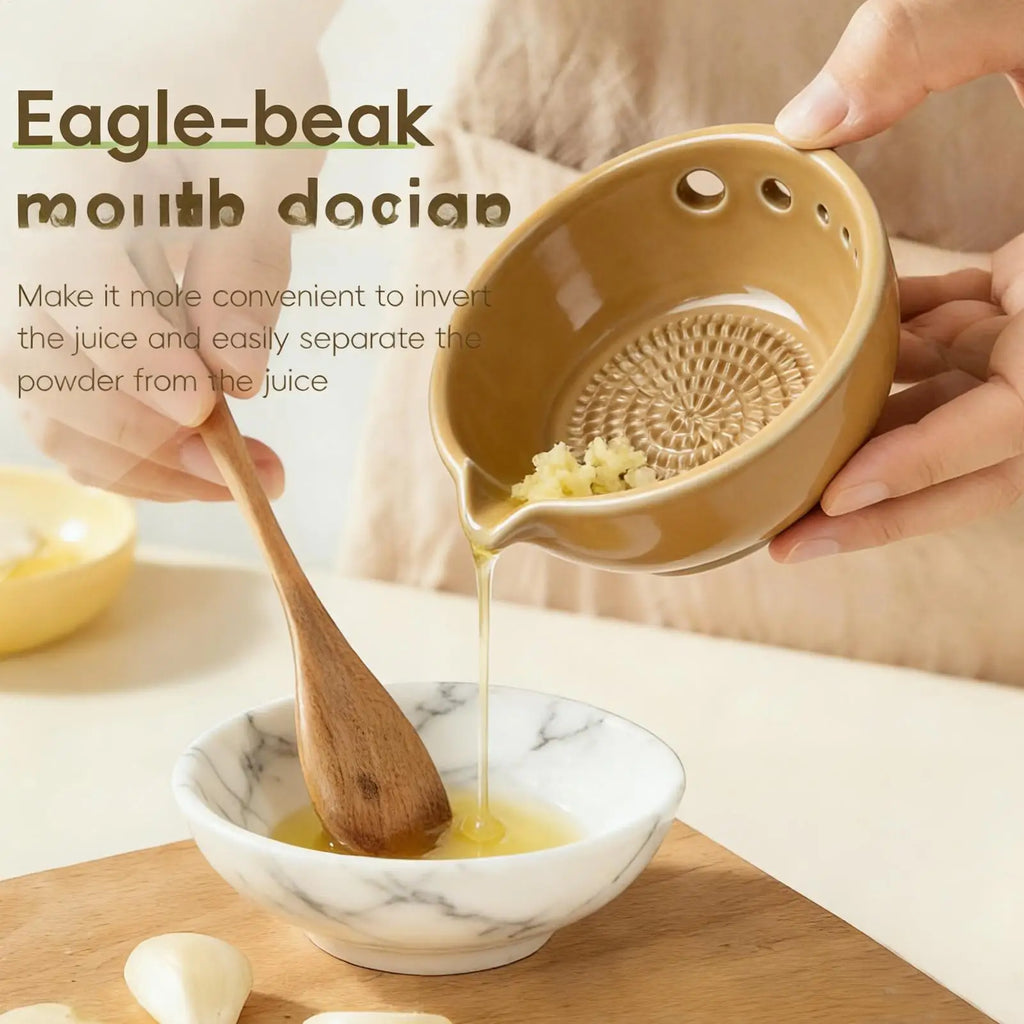 Garlic Grater Dish 2 in 1 Resin Small Grinder Garlic Plate Grater Vegetable Chopper for Ginger Vegetable Kale Thyme Basil Oasis Select