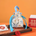 Retro Flower Drawstring Candy Bag | Wedding & Party Gift Pouch