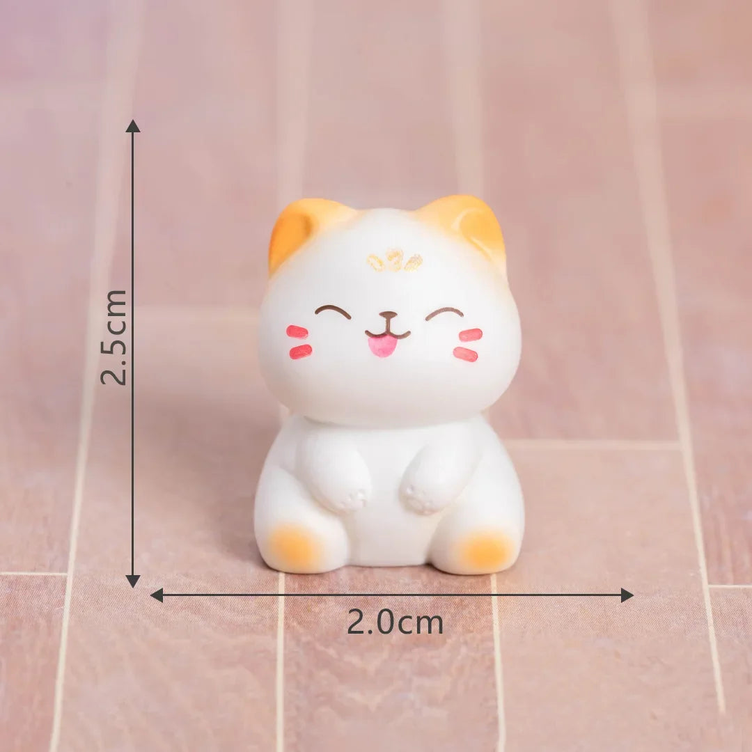 Mini Cats Ornament Fairy Garden Kitten Statue Gift Kids Children Baby Room Decoration Toys Miniature Figurines Home Decor Oasis Select Style7 Kitten s family