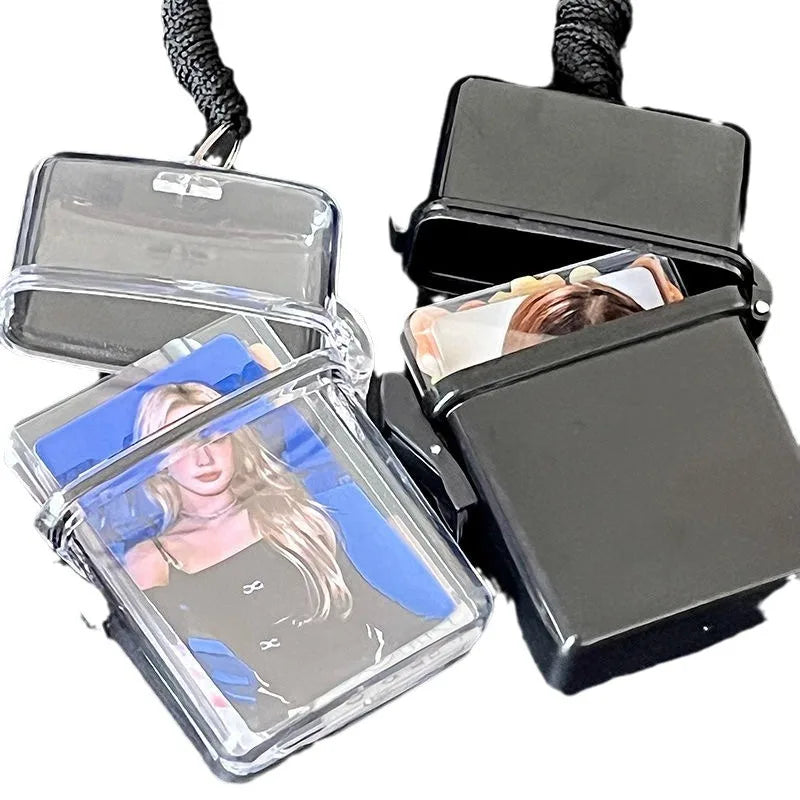 Ins Toploader Photocards Storage Box Kpop Idol Photo Card Holder Boxes Kawaii Album Case Container Portable Sleeve Storage Box Oasis Select