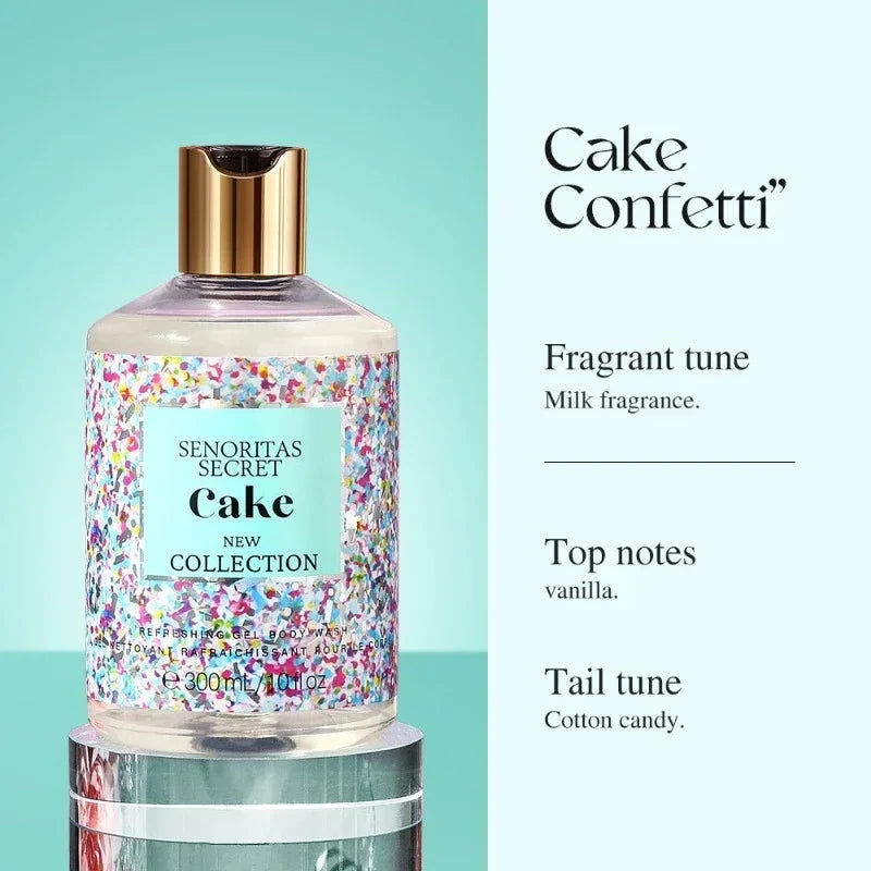 Sweet Body Wash 300ml Fragrance Shower Gel Lasting Fragrance Moisturizing&oil Controlling Deep Cleaning Body Cleanser Oasis Select 1pc 6 Moisturizing