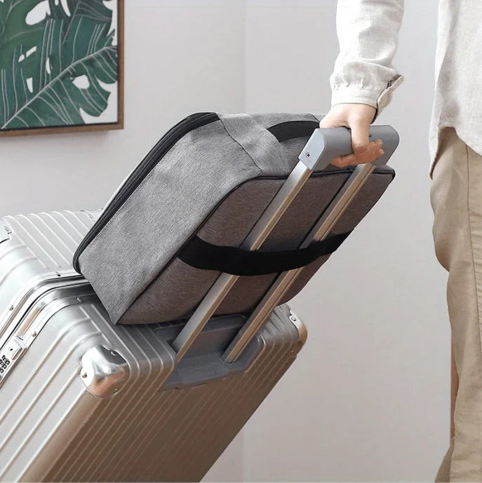 1pc Document Storage Bag Lock Waterproof Document Bag Office Large Capacity ID Bag Business Card Bag Bill Document Organizer Bag Oasis Select