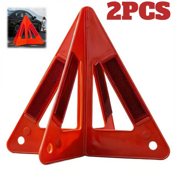 Emergency Reflective Warning Triangle – Road Breakdown Safety Sign