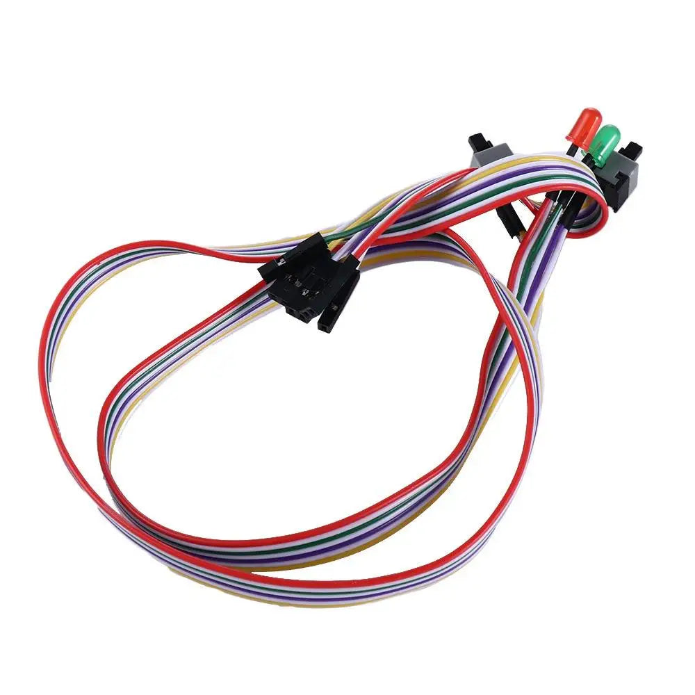 68CM Slim ATX PC Computer Motherboard Power Cable Original On/Off/Reset with LED Light PC Power Reset Switch Push Button Switch Oasis Select