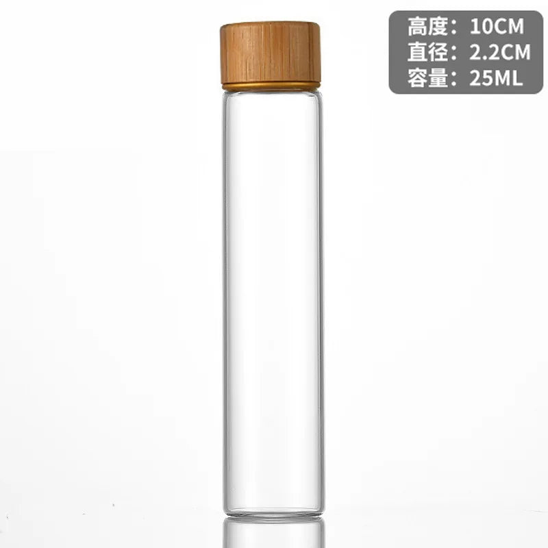 Mini Small Glass Bottles with Cork Stopper Jars Tiny Wedding Vials Message Favor Containers DIY Wishing Bottle Party Gifts Oasis Select transparent 7-25ml