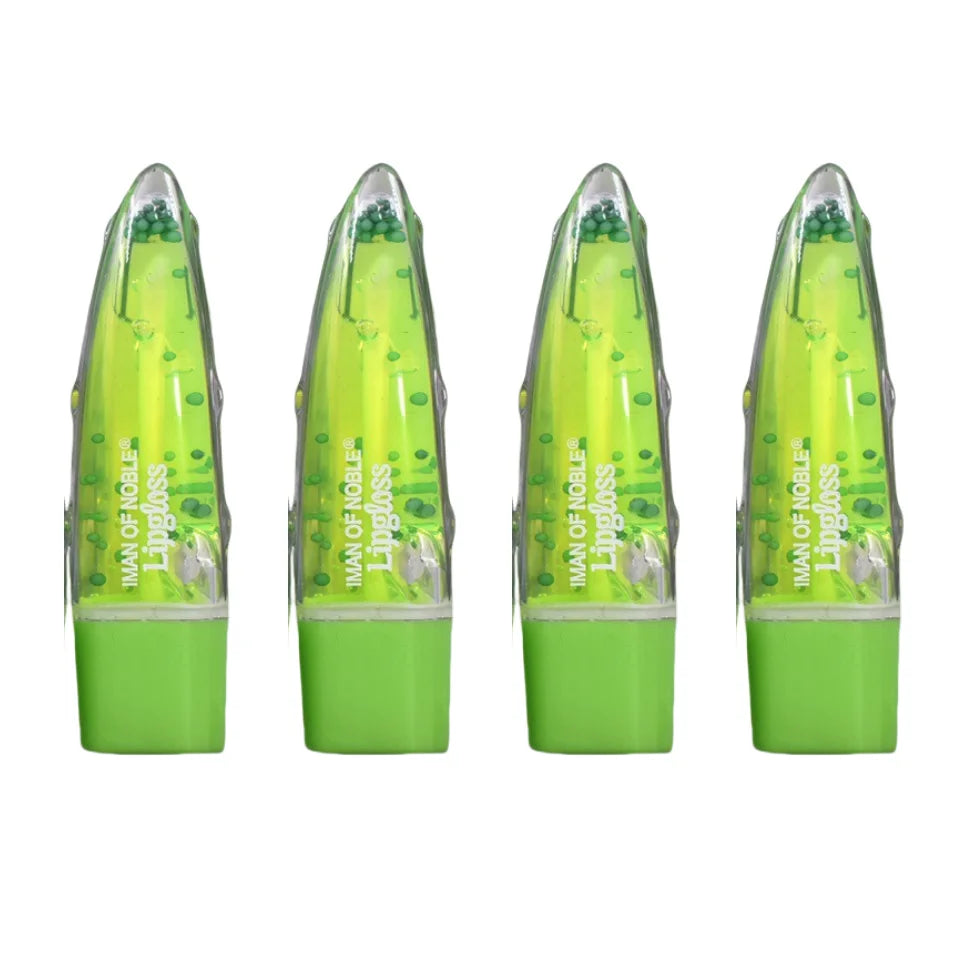 4-Pack Aloe Vera Color-Change Lip Oil Gloss Set | Moisturizing