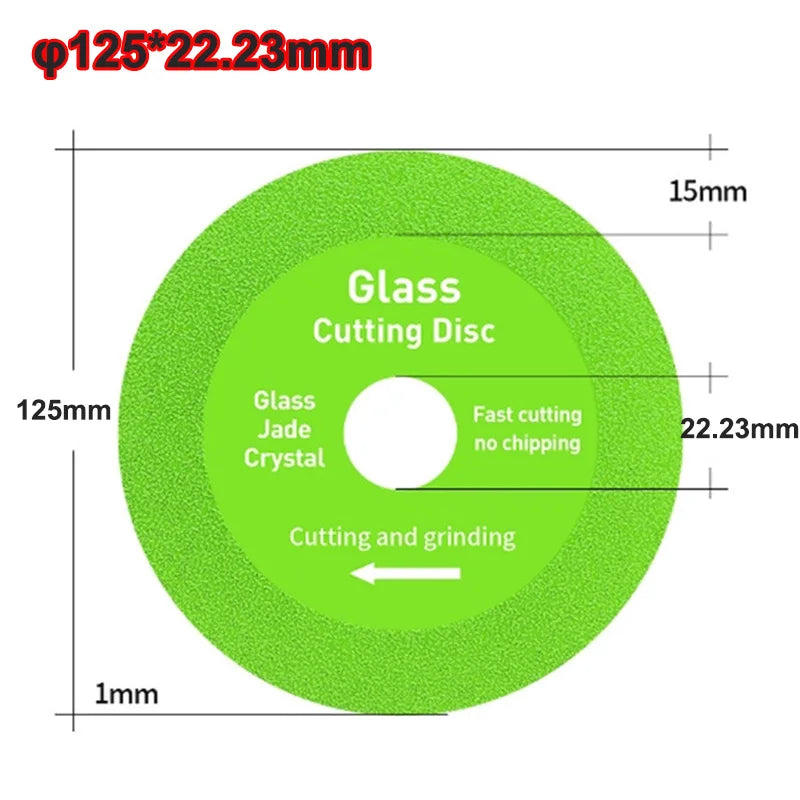 φ100/115/125x22.23mm Glass Cutting Disc Diamond Marble Saw Blade Ceramic Tile Jade Special Polishing Cutting Blade Sharp Brazing Oasis Select 125x22.23mm