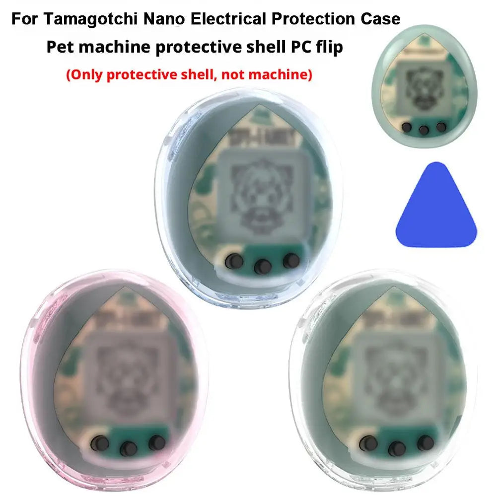 Transparent Protective Case Crystal PC Anti-Scratch Hard Shell Full Coverage Dustproof Clear Cover for Tamagotchi Nano Oasis Select