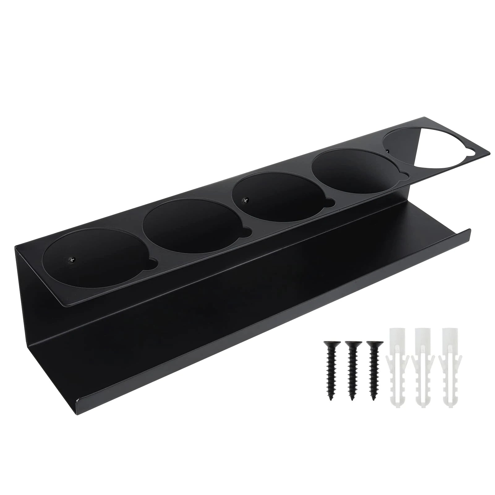 Spray Paint Organizer Lube Can Storage Rack 5 Can Holes Shelf Steel Aerosol Spray Can Rack Organizer Aerosol Spray Bottle Holder Oasis Select black