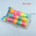 24PCS Rainbow Magic Springs Circle Toys Kids Birthday Party Favors Guests Giveaway Small Gifts Pinata Fillers Flexible Funny Toy Oasis Select 12 pieces