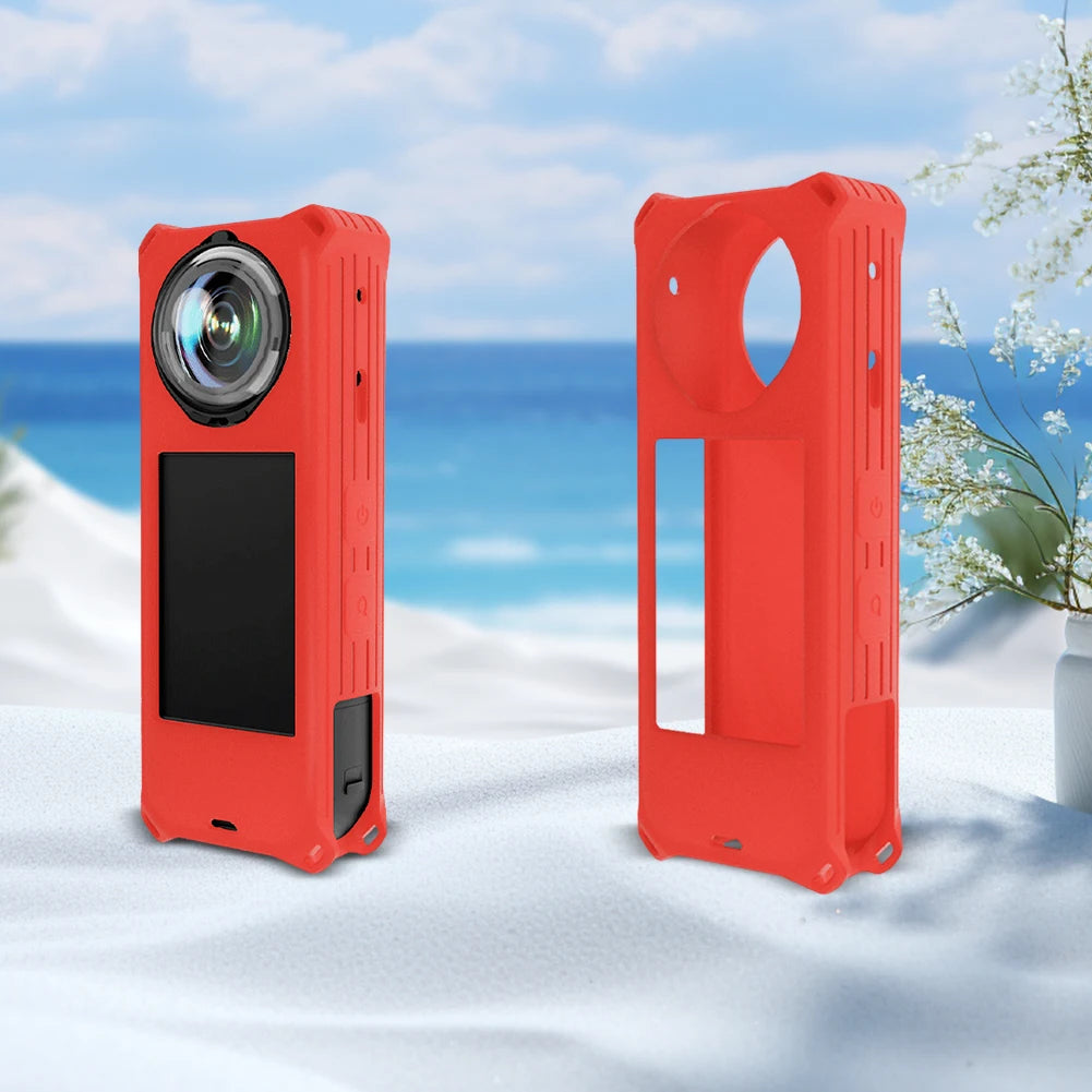 Silicone Protective Case Camera Lens Protector Anti-drop Camera Protector Cover Dustproof for Insta360 X5 Camera Accessories Oasis Select