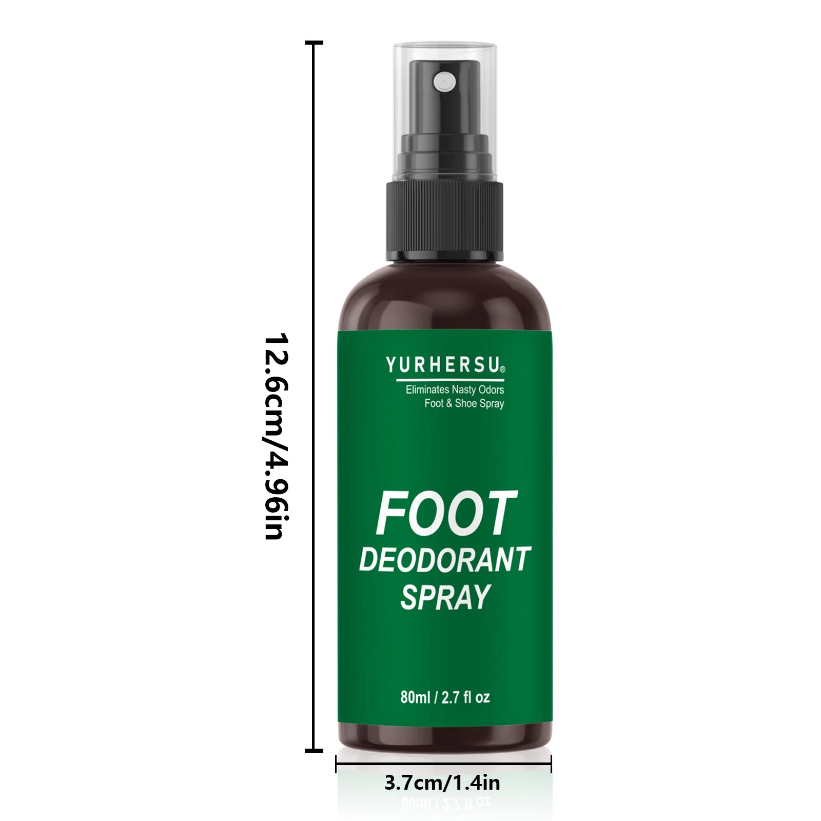 YURHERSU Foot Deodorant Spray – Odor Control & Nourishing Foot Deodorant Spray Oasis Select